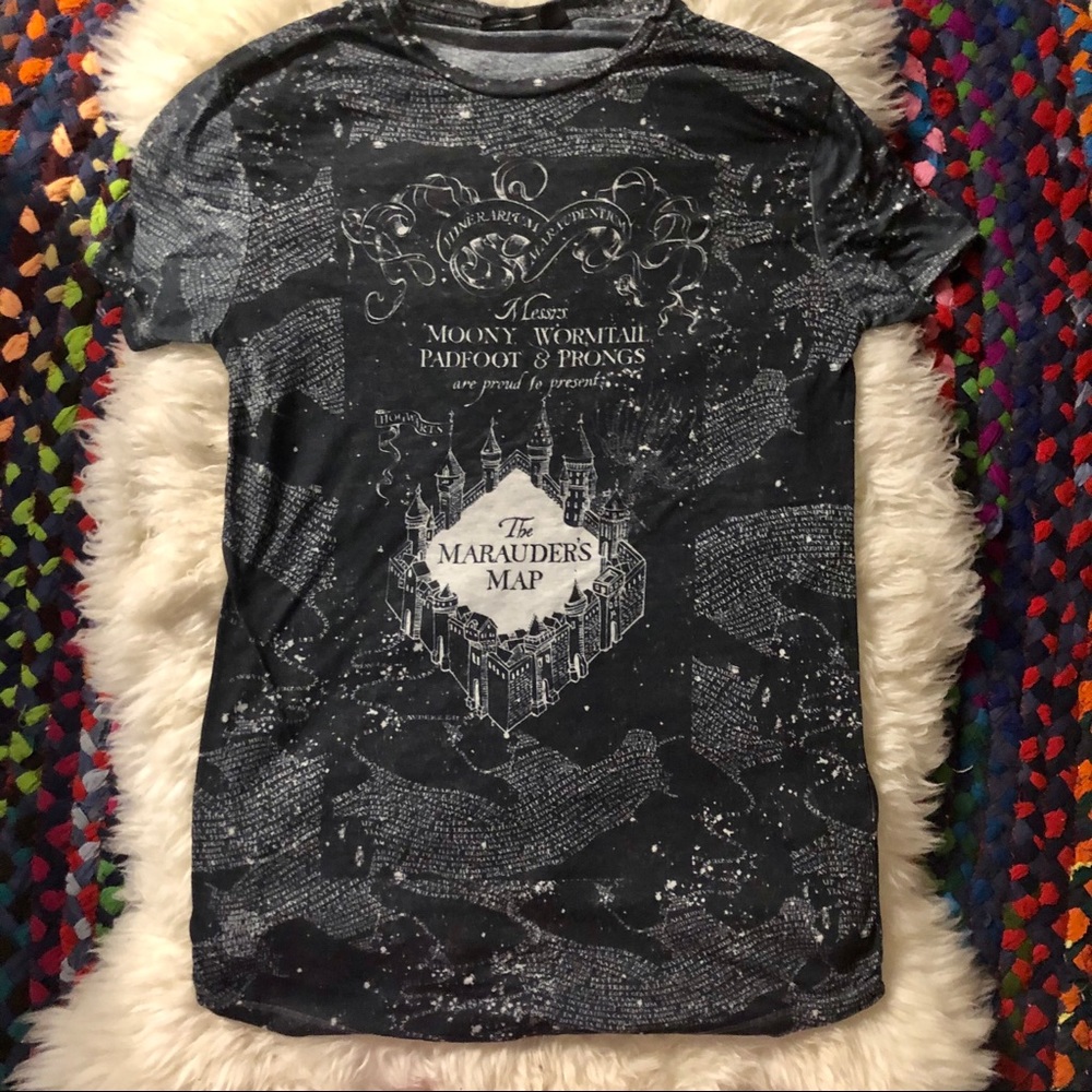 Harry Potter Marauder’s Map Print t shirt